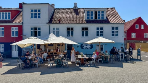 Gudhjem centrum og havn