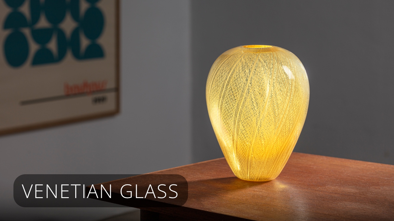 From patterned glass cane to finished vase at Glød Glas Studio